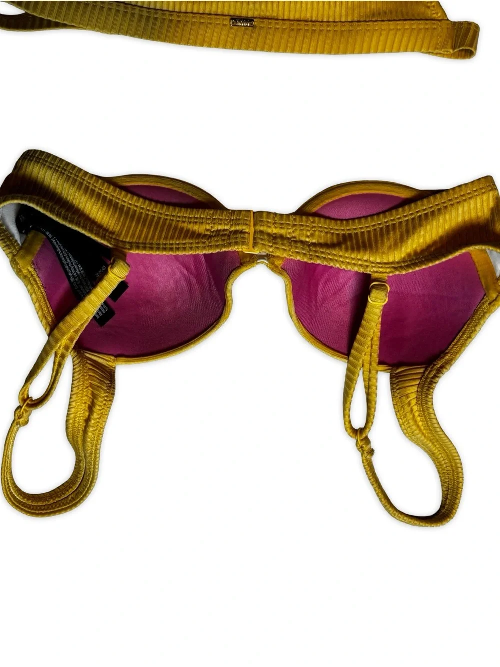 Victoria’s Secret Yellow Ribbed Underwire Bikini Set | Matching Set Size SM & XS